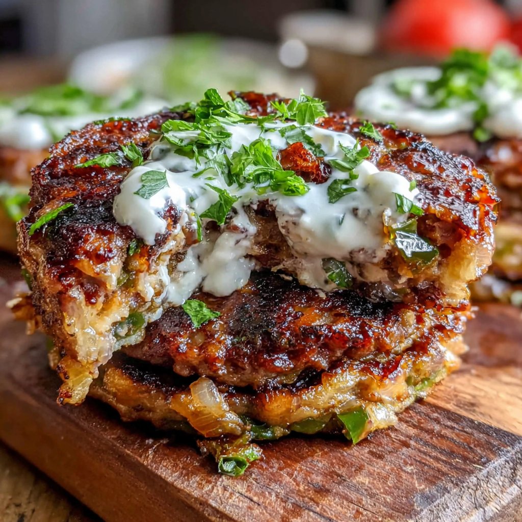 Spicy Sriracha Hamburger Patties