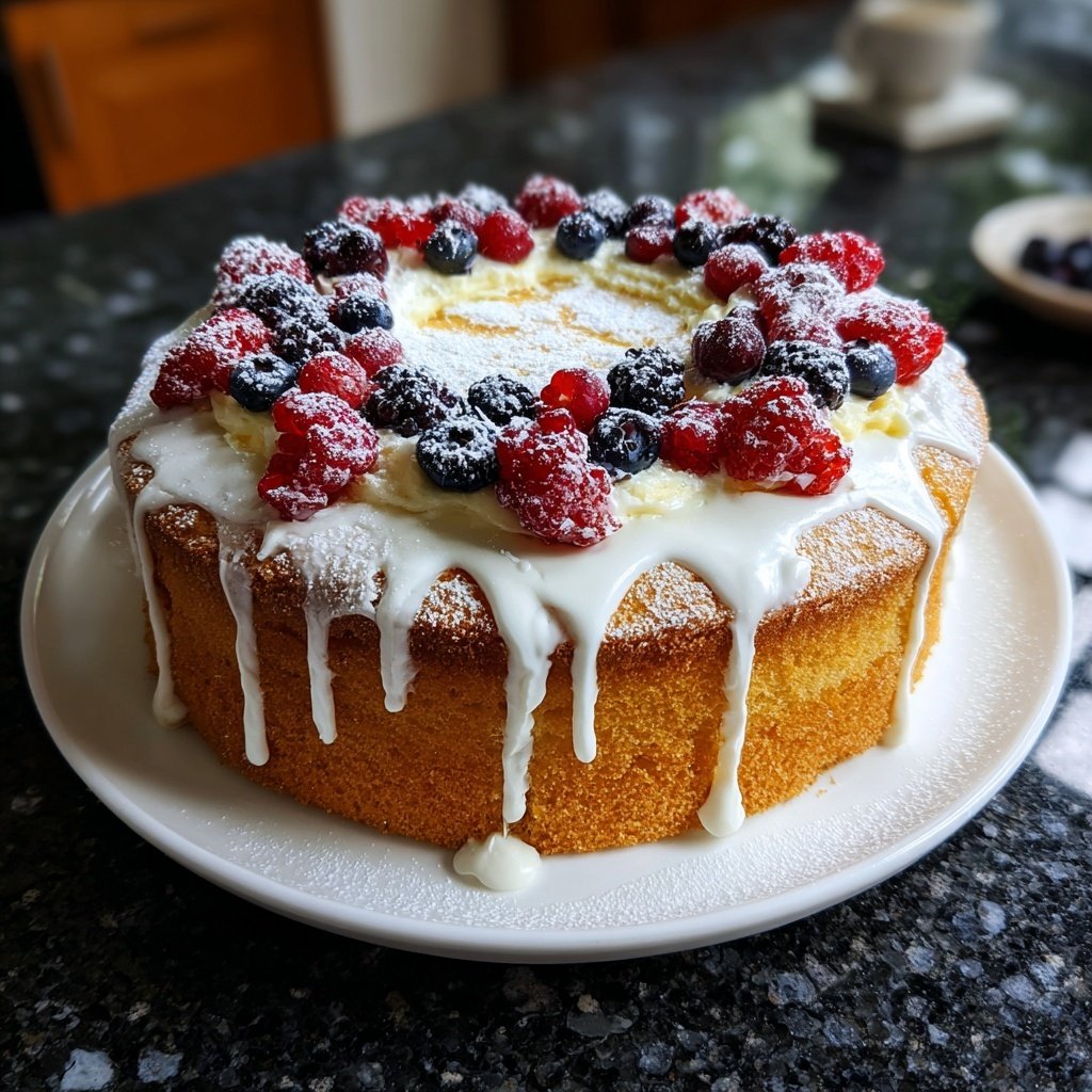 Dessert Vanilla Sponge Cake