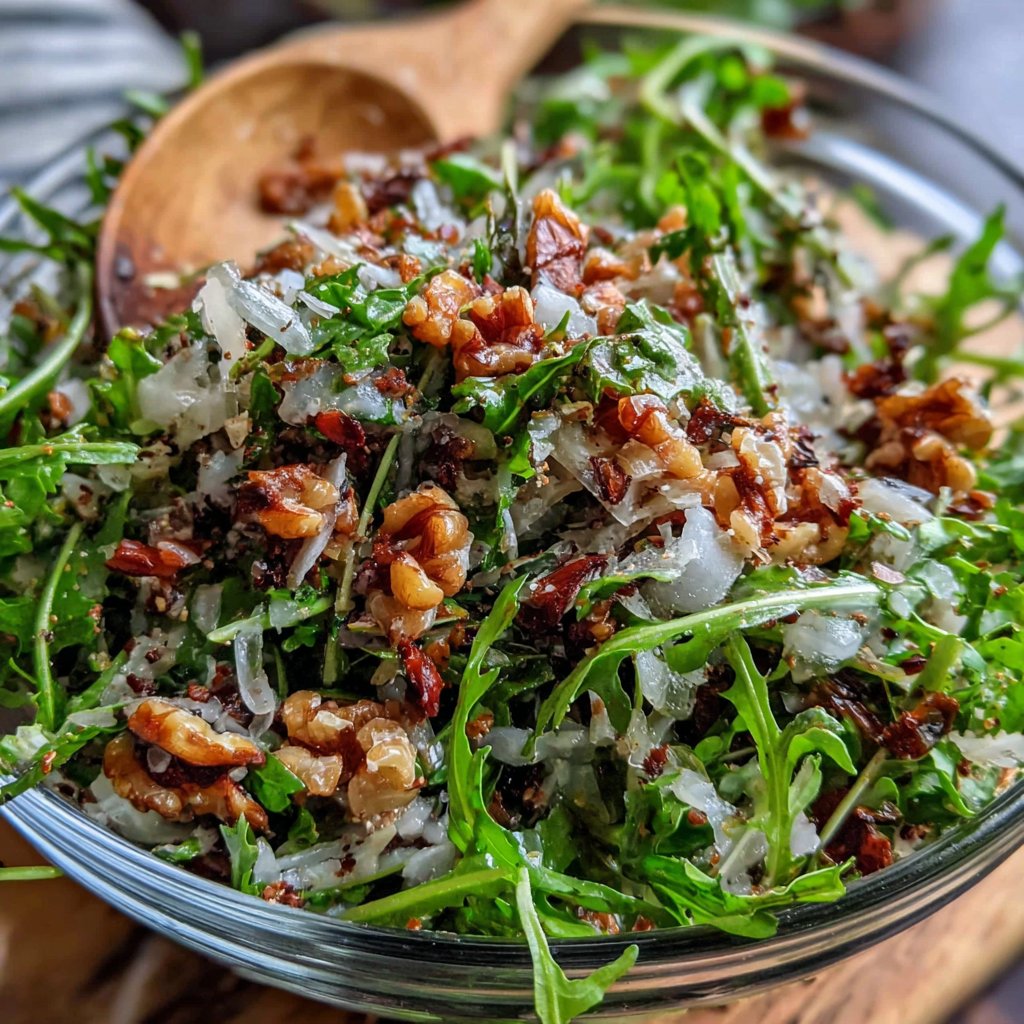 Dandelion Petal Salad with Nuts