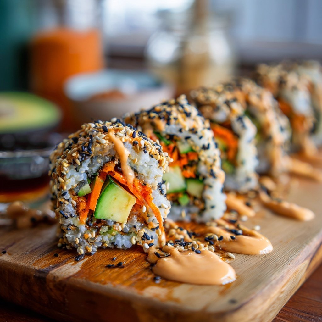 Veggie-Loaded Sushi Rolls