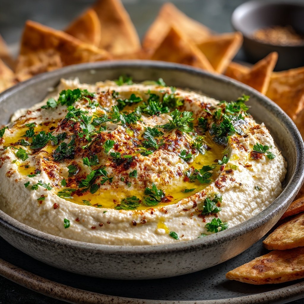 Creamy White Bean Dip with Garlic