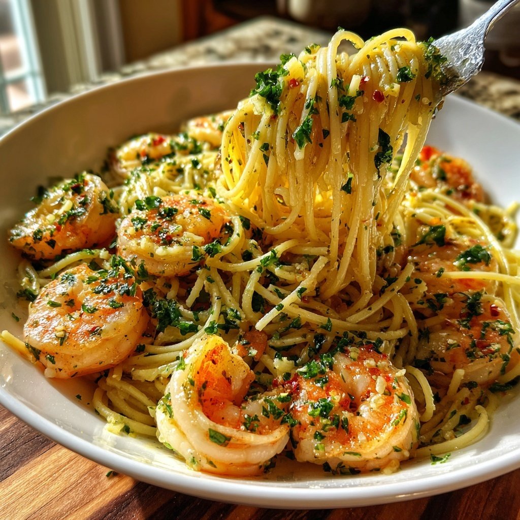 Herbed Shrimp Capellini