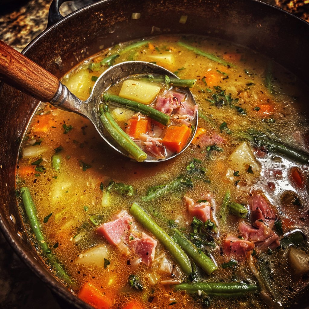 One Pot Ham and Bean Soup